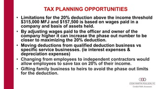 Section 199A Qualified Business Income Deduction | PPTX