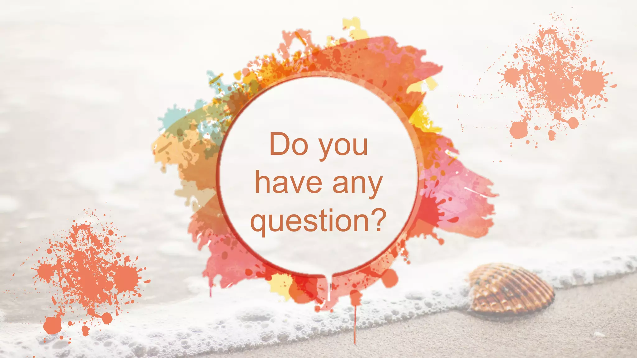 Do you
have any
question?
 