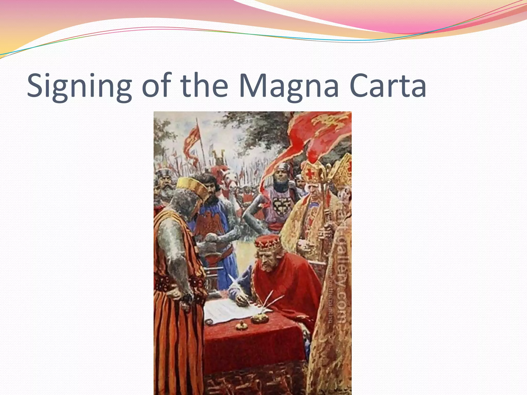 Signing of the Magna Carta

 
