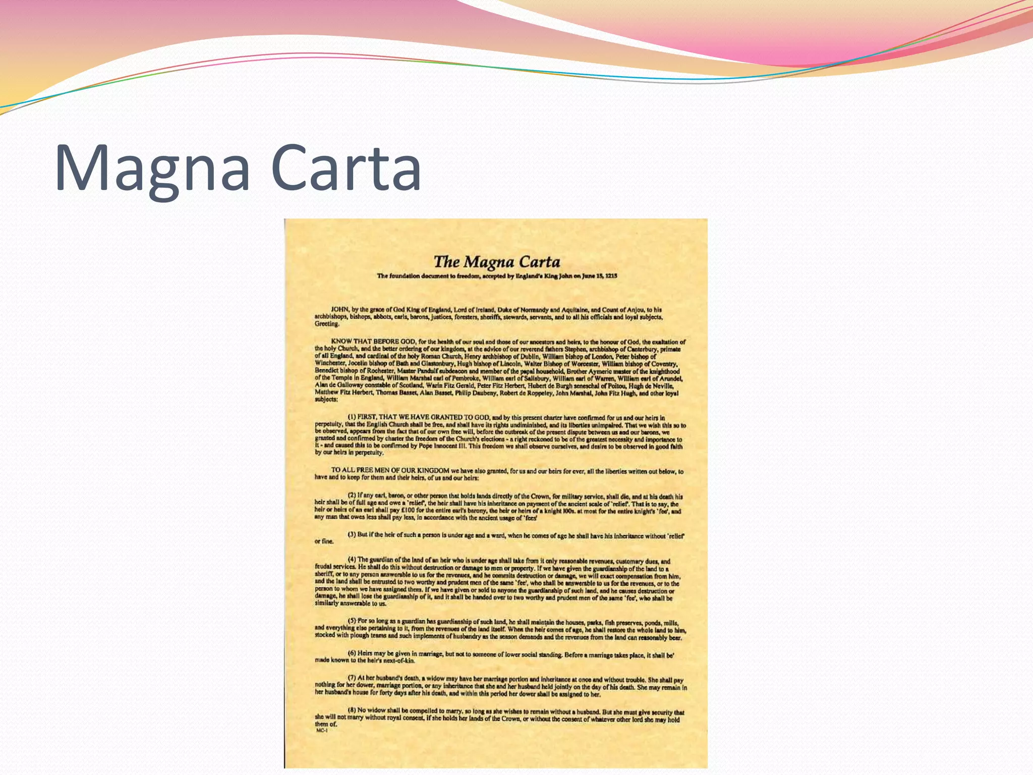Magna Carta

 