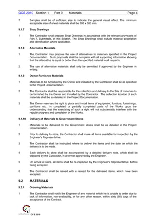 Section 1 part 9 materials | PDF