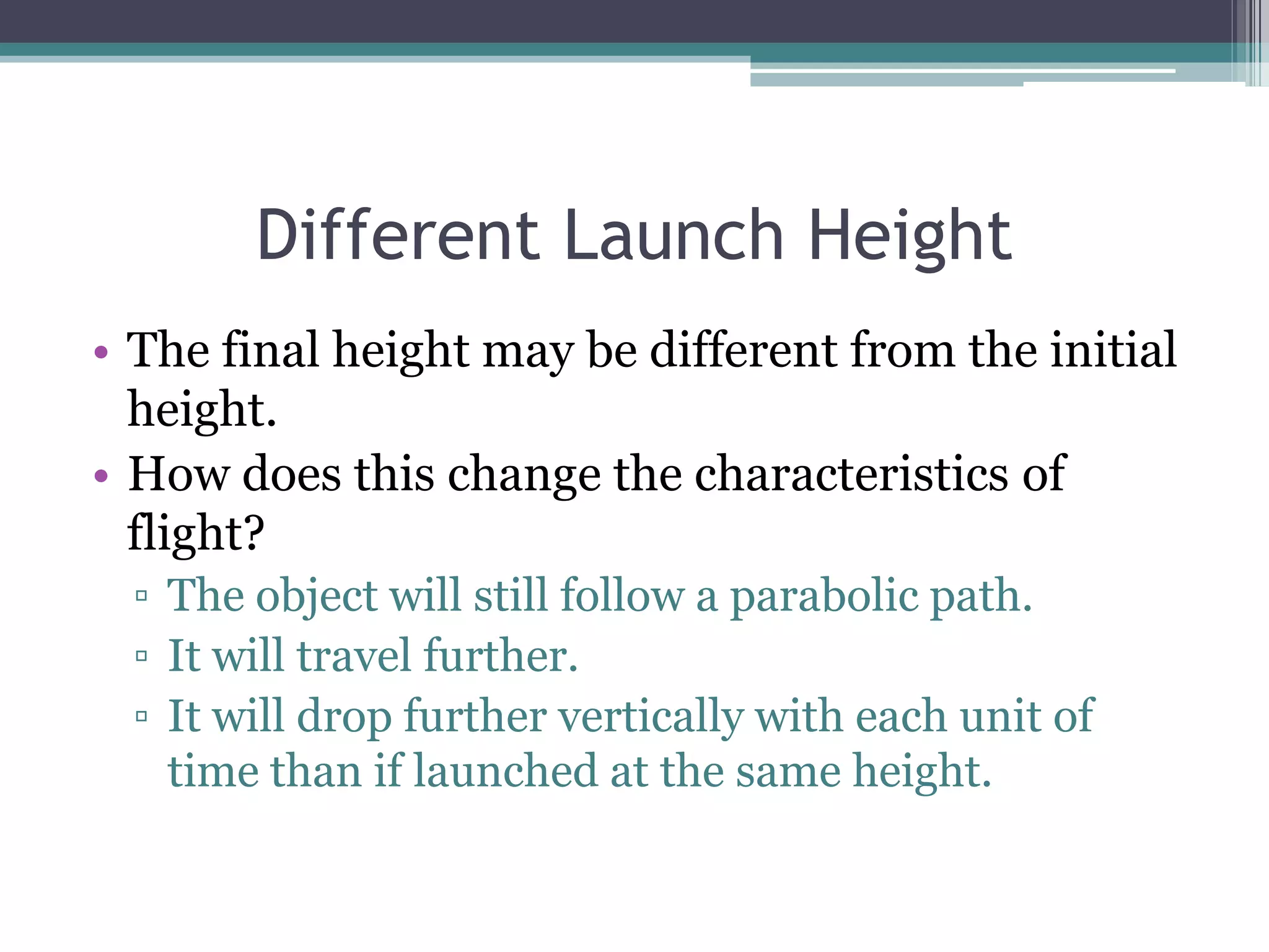 Firing Projectiles Non - Horizontally