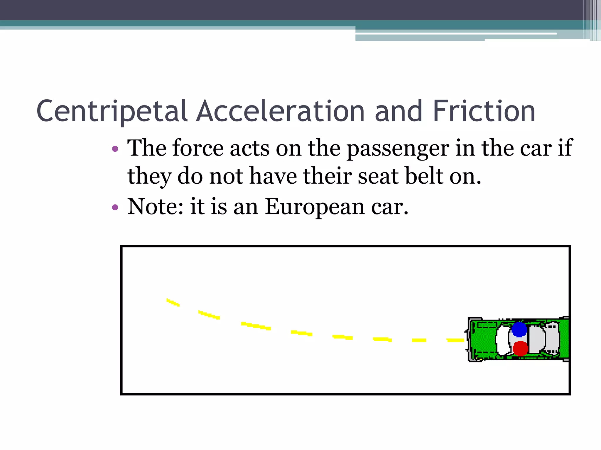 Centripetal AccelerationA particle undergoing uniform circular motion is continually changing velocity. acceleration is changing.