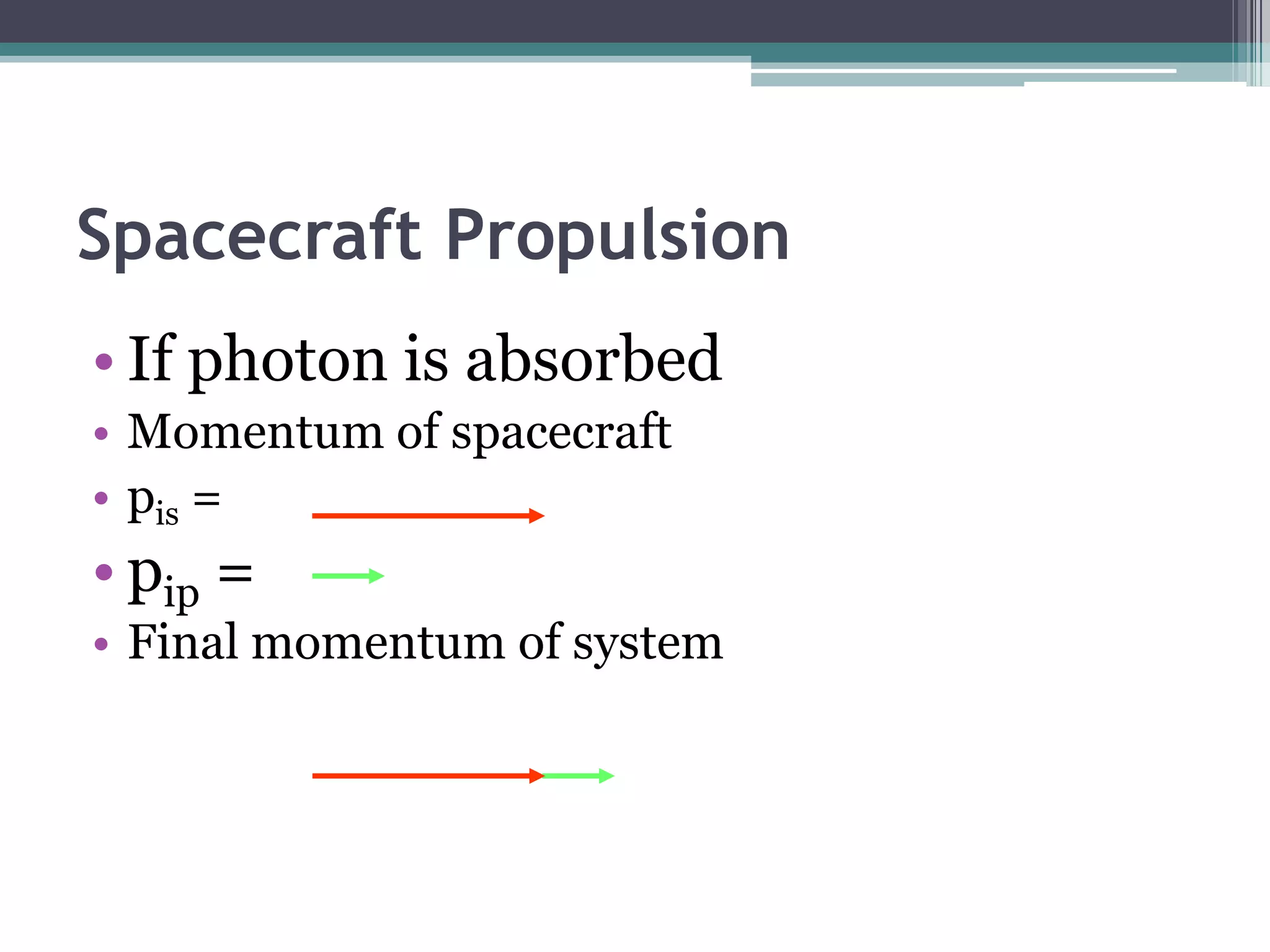 Spacecraft PropulsionIon propulsion is a technique which involvesIonising gas rather than using chemical propulsionGas such as XenonHeavy to provide more momentumIs ionised and accelerated