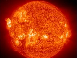 The Earth is located the right distance from
the sun. Consider the temperature swings we
encounter, roughly -30 degrees to +120 degrees. If
the Earth were any further away from the sun, we
would all freeze. Any closer and we would burn up.
Even a fractional variance in the Earth's position
to the sun would make life on Earth impossible.
The Earth remains this perfect distance from the
sun while it rotates around the sun at a speed of
nearly 67,000 mph. It is also rotating on its axis,
allowing the entire surface of the Earth to be
properly warmed and cooled every day.
 