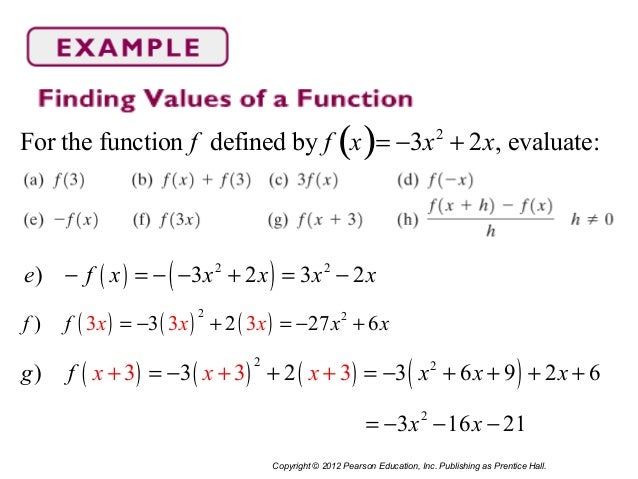 Section 2.1 functions