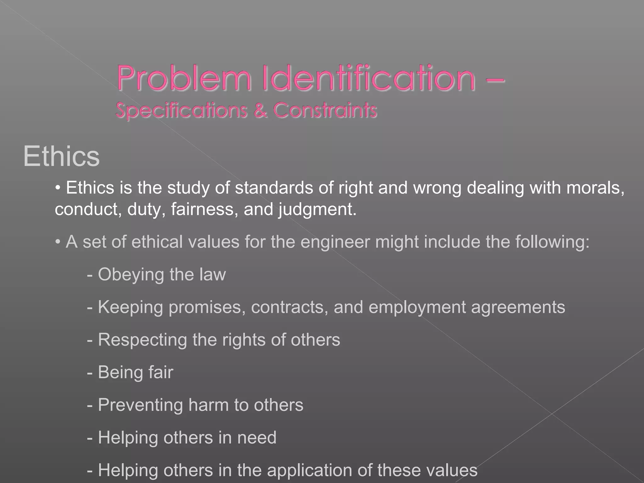 problem identification | PPT