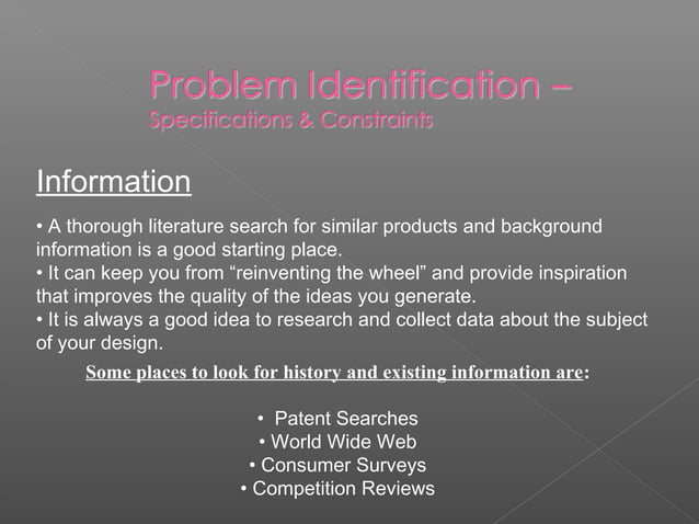 problem identification | PPT