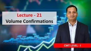 Lecture - 21
Volume Confirmations
CMT LEVEL - I
 
