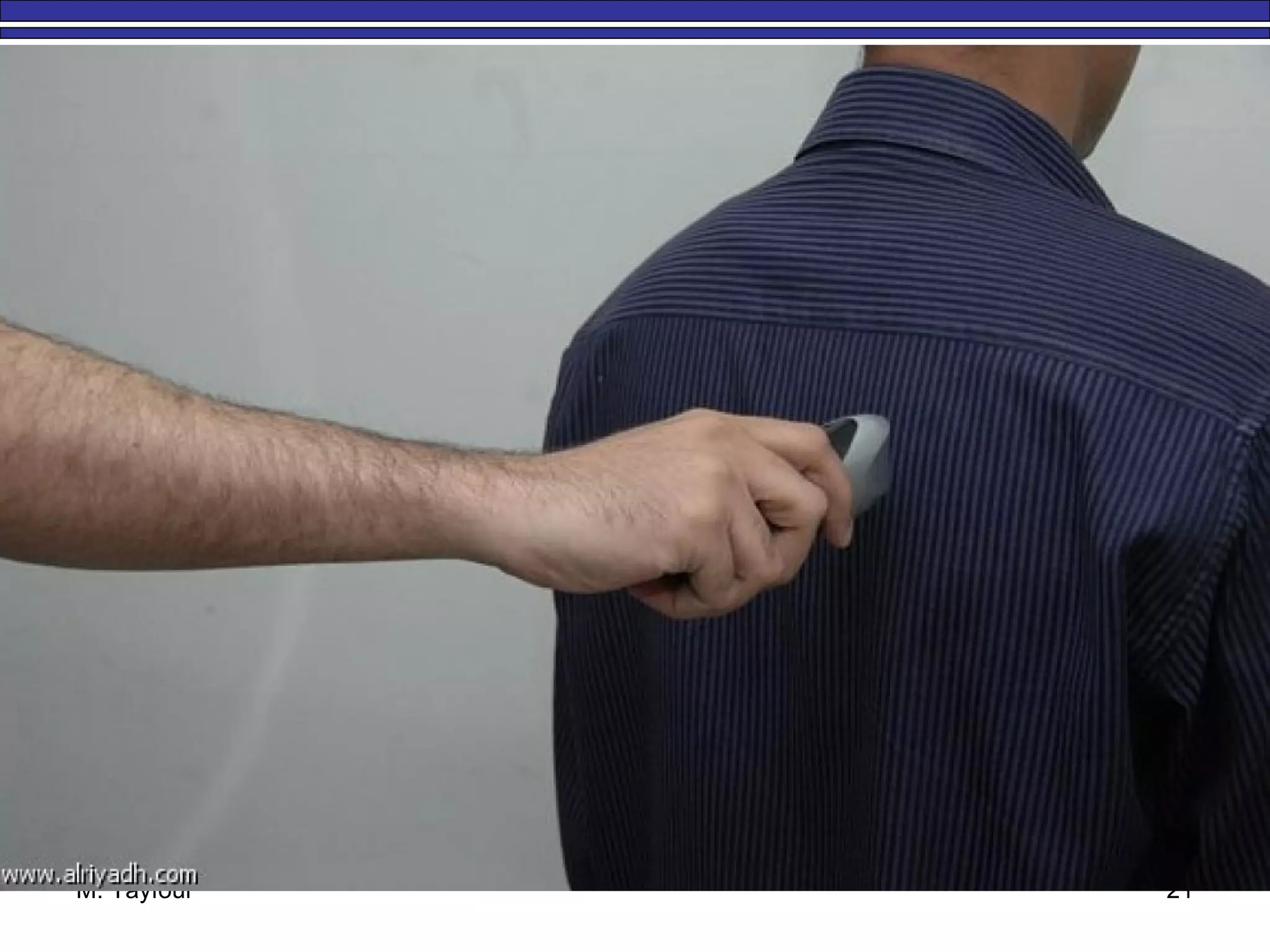 M. Tayfour 21
Dangerous Goods Carried byDangerous Goods Carried by
Passengers or CrewPassengers or Crew
 