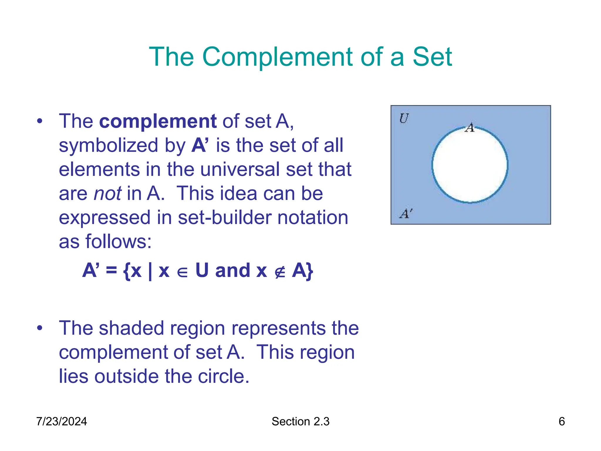 venn diagram and set operations power pp | PPT