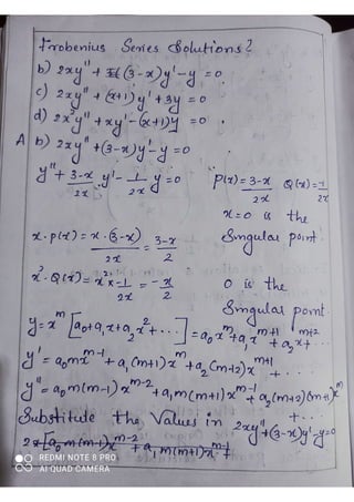 Section 28- Regular singular points solution | PDF