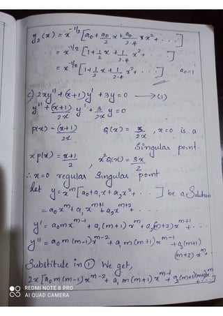 Section 28- Regular singular points solution | PDF