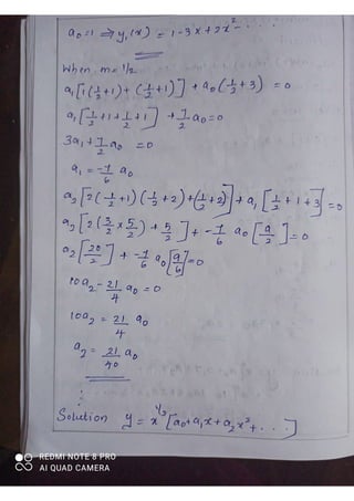 Section 28- Regular singular points solution | PDF