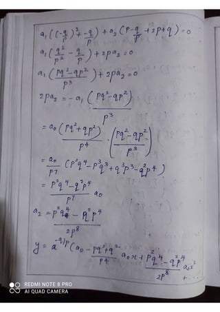 Section 28- Regular singular points solution | PDF