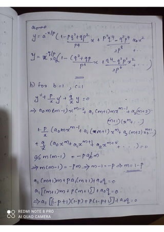 Section 28- Regular singular points solution | PDF