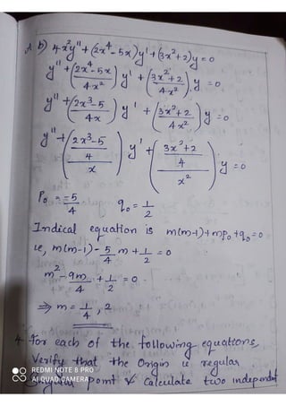 Section 28- Regular singular points solution | PDF