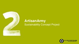 4/21/20151
ArtisanArmy
Sustainability Concept Project
 