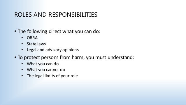 responsibilities of a nursing assistant