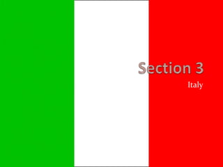 Section 3 Italy 