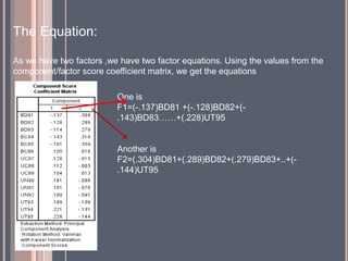 Factor Analysis with an Example | PPTX
