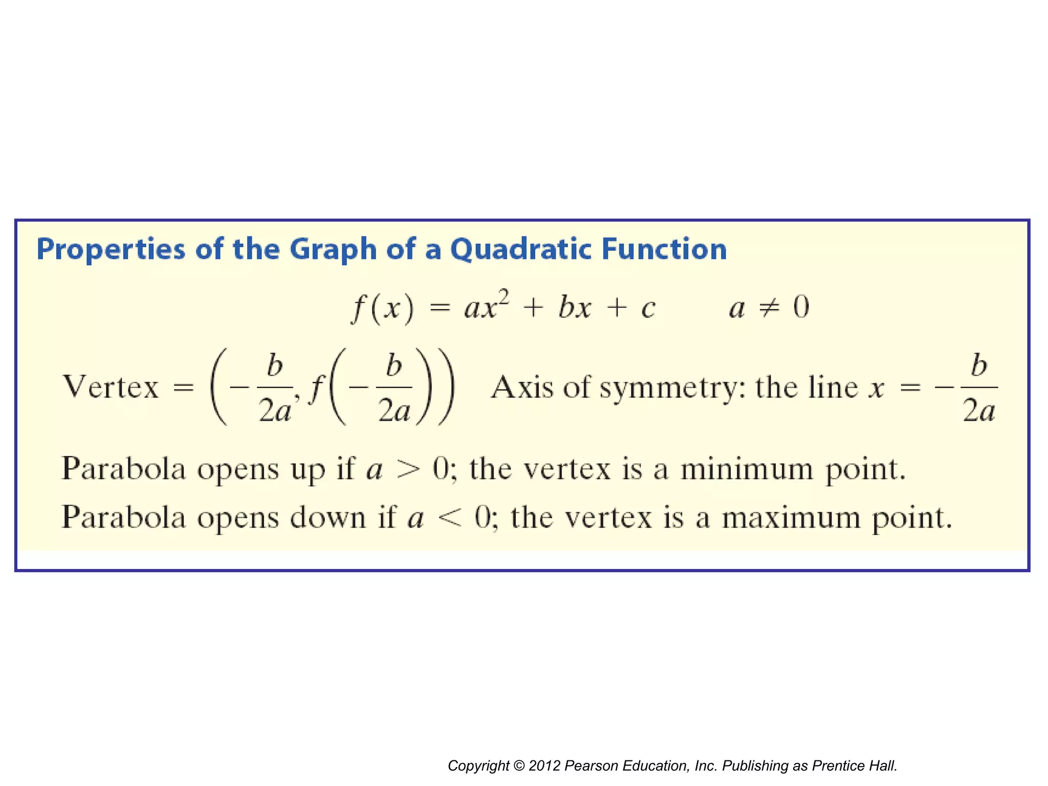 Copyright © 2012 Pearson Education, Inc. Publishing as Prentice Hall.
 
