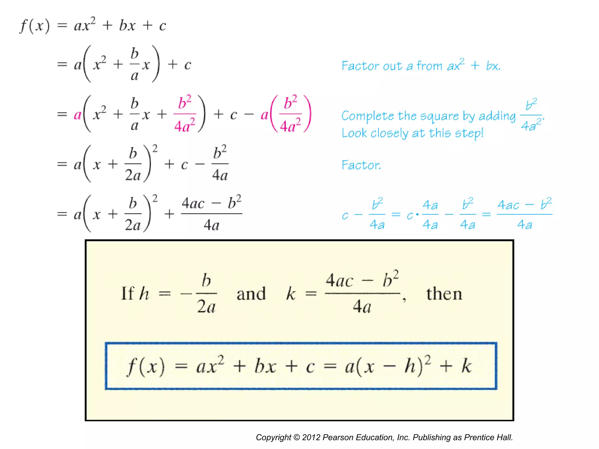 Copyright © 2012 Pearson Education, Inc. Publishing as Prentice Hall.
 