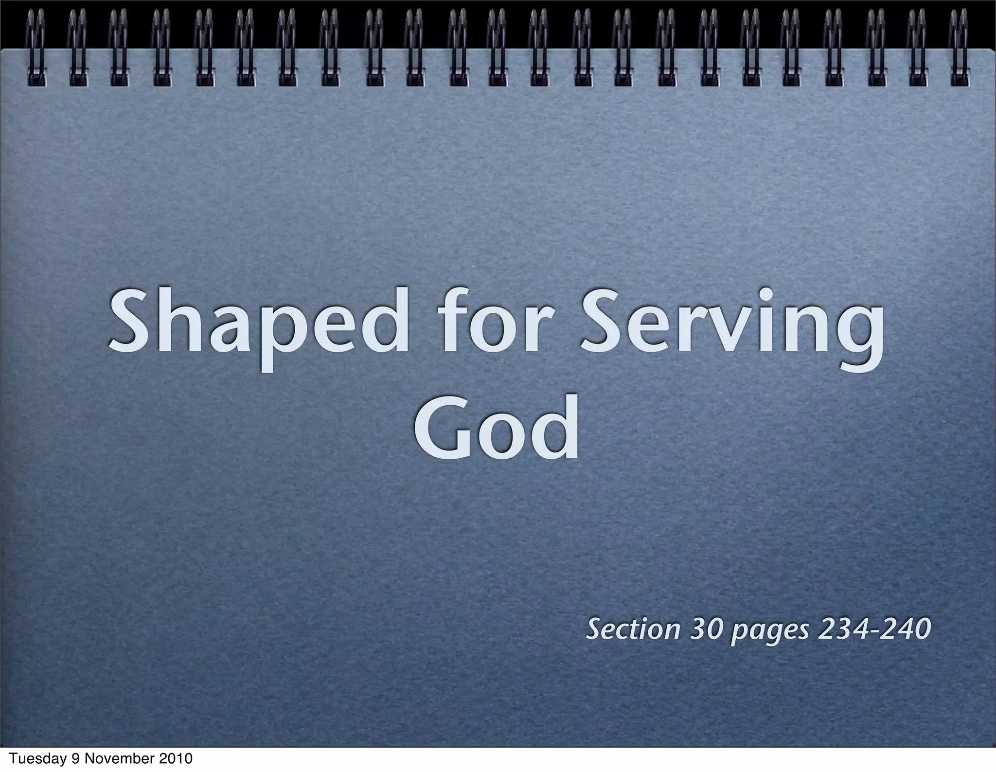 Rick Warren, Purpose Driven Life: Section 30 | PDF