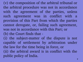 Section 34 of the Arbitrationand Conciliation Act. Scope of ...