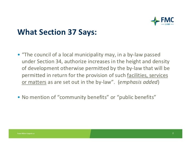 Section 37 Update: What the Cases Say and What the Practice Is