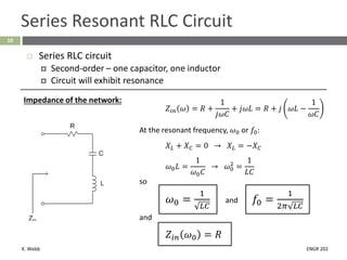 Comprehensive Study of Second-Order Electrical Filters and Resonance in ...