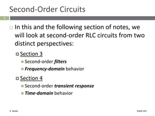 Comprehensive Study of Second-Order Electrical Filters and Resonance in ...