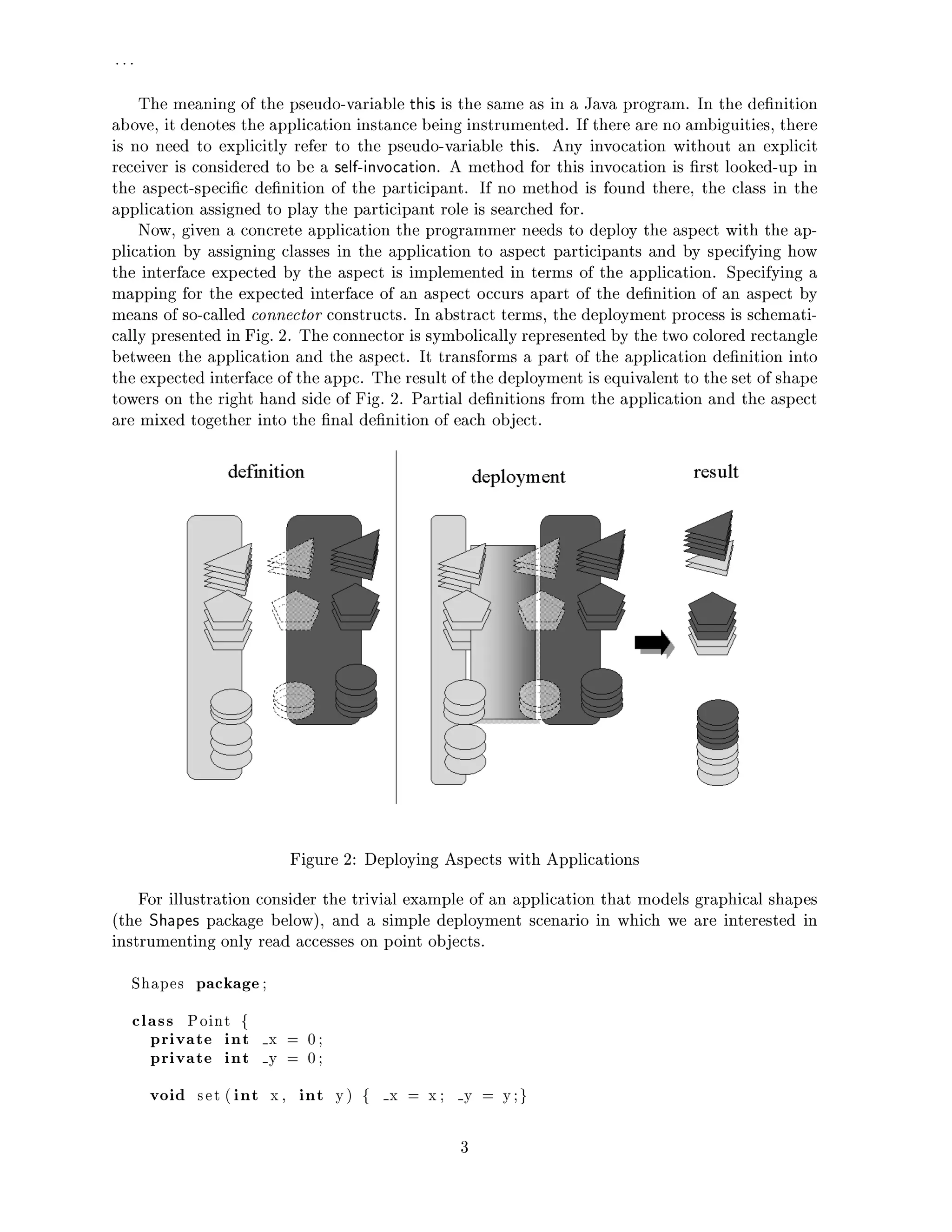 Modeling Aspects with AP&P Components