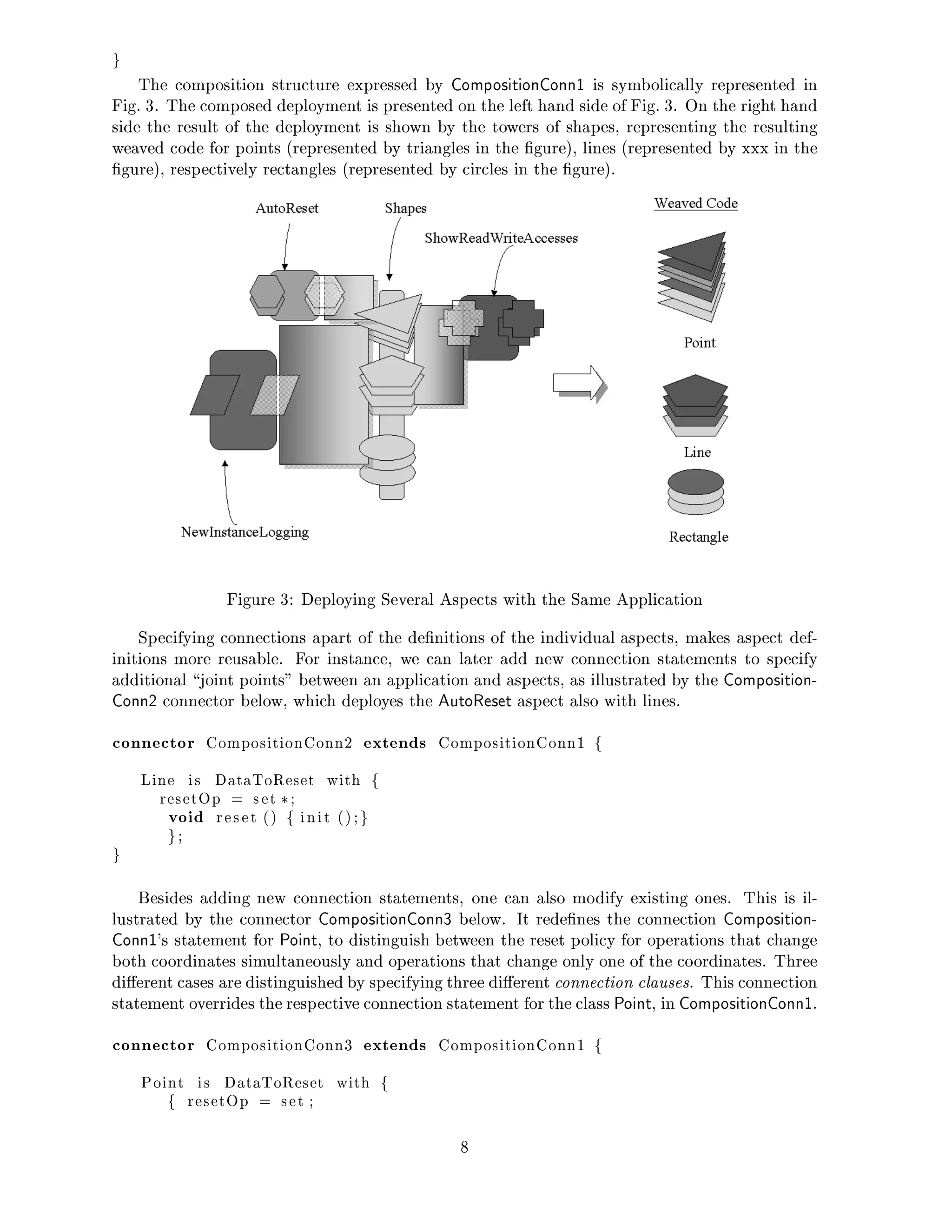 Modeling Aspects with AP&P Components