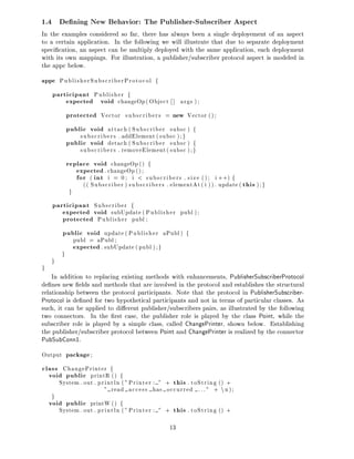 Modeling Aspects with AP&P Components