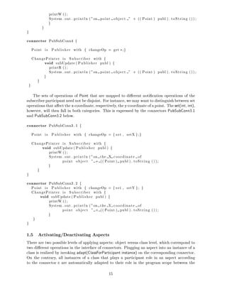 Modeling Aspects with AP&P Components