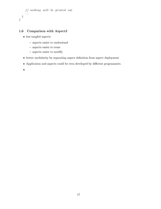 Modeling Aspects with AP&P Components