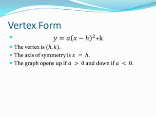 Vertex Form


 