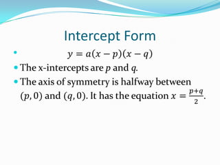Intercept Form


 