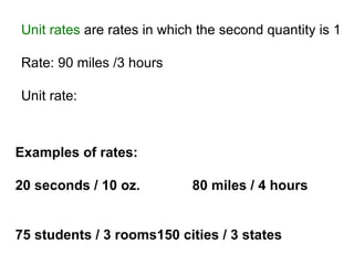 Section 4.1 ratios and rate (math) | PPT