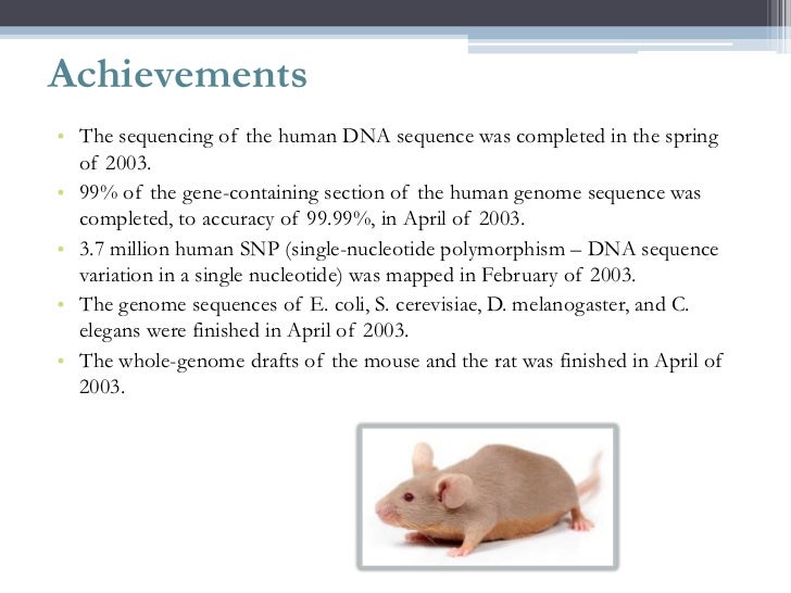The Human Genome Project