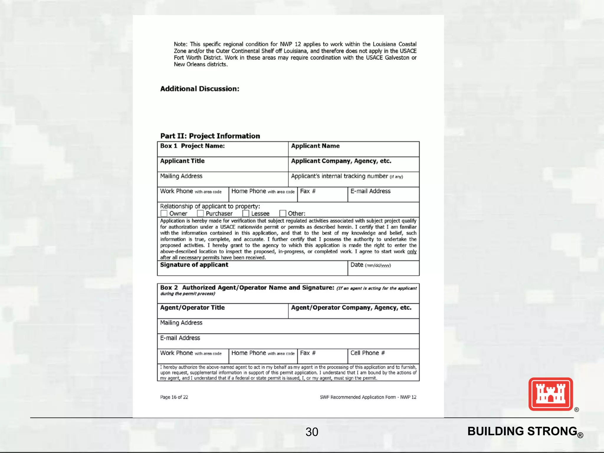 30   BUILDING STRONG®
 