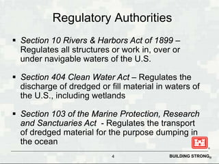 Section 404 Clean Water Act Overview Riparian Workshop | PDF