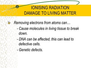GAMMA DECAYIf gamma decay is to occur, the daughter nucleus from alpha or beta decay is left in an excited state. To become stable, energy is released without a change in atomic or mass number.
