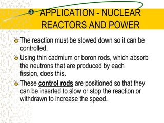 NUCLEAR FISSIONSince there are about 235 nucleons involved in each fission and each is bound by an extra 1.0 MeV (8.5 - 7.5 MeV) after the fission, the energy released must be in the order of 235 MeV (as binding energy refers to the energy released by the nucleus).