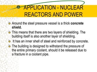 FISSION CHAIN REACTIONThe key is to have at least one neutron go on to make another successful fission reaction.This can provide a continuous supply of energy.MAJOR PROBLEM:  A chain reaction cannot occur if the neutrons are moving too fast. They must be slowed down.