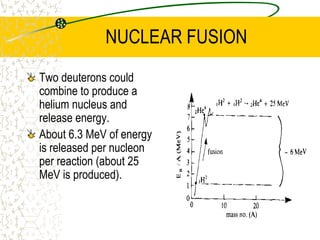 APPLICATION - NUCLEAR REACTORS AND POWERA major problem is that the only isotope of uranium that is fissile (undergoes fission) is 235. This only makes up 0.7% of the total uranium, the rest being uranium-238. This means that using uranium-238 is not an option, as a chain reaction cannot be sustained. As they are both chemically identical, they cannot be separated by conventional means. 