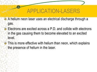 SPONTANEOUS or NOT?Spontaneous emission of photonsEnergy equal to energy diff between final and initial statesEmitted in random directionsEmitted with random phaseStimulated emission of photonsEnergy equal to energy diff between final and initial statesEmitted in same direction as stimulating photonEmitted with same phase as simulating photon