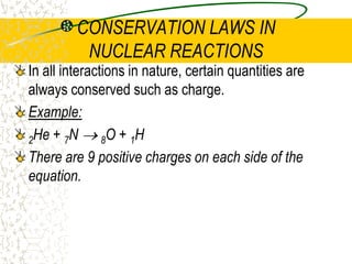 MASS DEFECTUsing the accurate measurements of the nucleons, there appears to be a discrepancy in the mass.mproton =	1.67268 x 10-27 kgmneutron =	1.67499 x 10-27 kgtotal mass of 1H2=   3.34767 x 10-27 kgactual mass of 1H2= 3.34374 x 10-27 kg	mass difference =	0.00393 x 10-27 kg