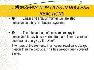MASS DEFECTThe mass defect for a nucleus (m) is defined as the difference between the rest mass of the atomic nucleus and the sum of the rest masses of its individual nucleons in an unbound state.